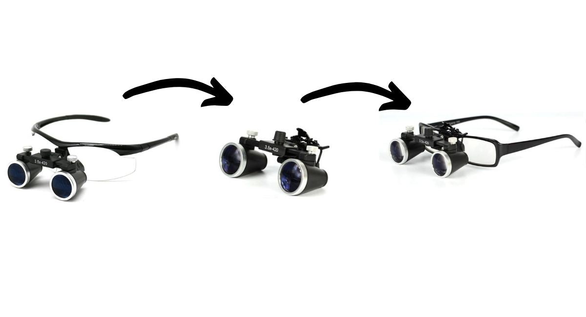 Attaching The Dental Loupes On Your Glasses