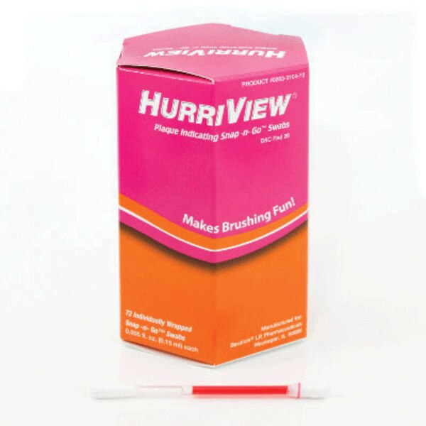 Hurriview Snap N Go Plaque .15ml 72/Bx