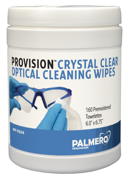 ProVision Crystal Clear Optical Cleaning Wipes 160/Can