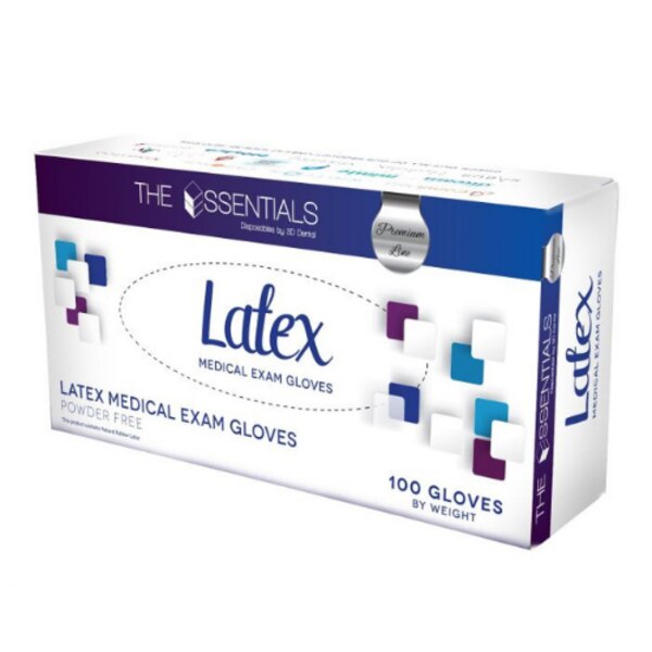 The Essentials Latex Gloves 100/Pk X-Small