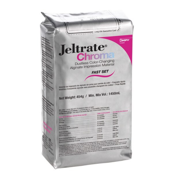 Jeltrate Chroma Dustless Alginate Pouch FS 1lb