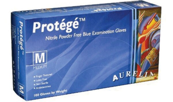 Aurelia Protege Blue Nitrile Gloves X-Large 100/Bx