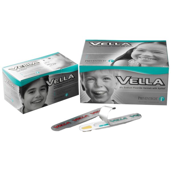 Vella Fluoride Varnish 5% 100/Bx Strawberry