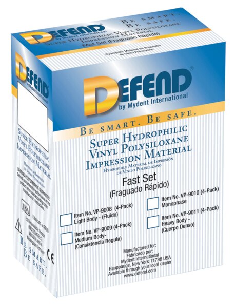 DEFEND VPS Material 4x50mL Regular-Set Heavy-Body