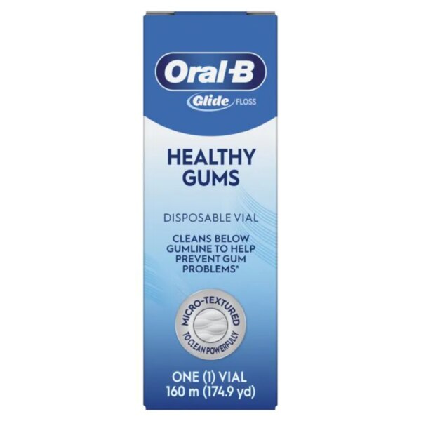 Oral-B Glide Healthy Gums Floss 160m Disp Vial 1/Bx Unflavored