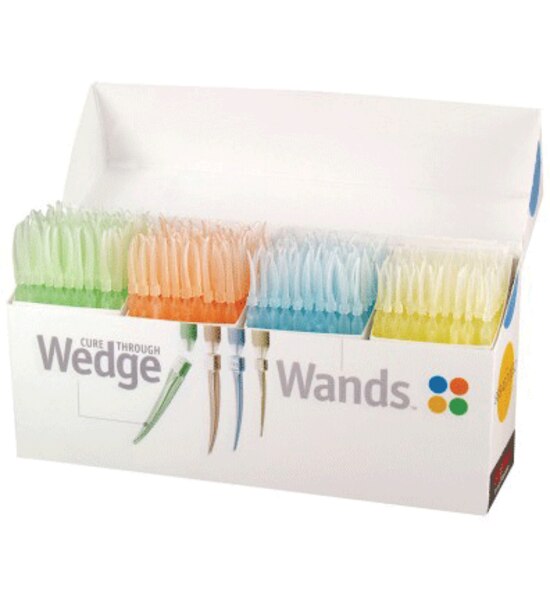 Wedge Wands Green Lg 300/pk