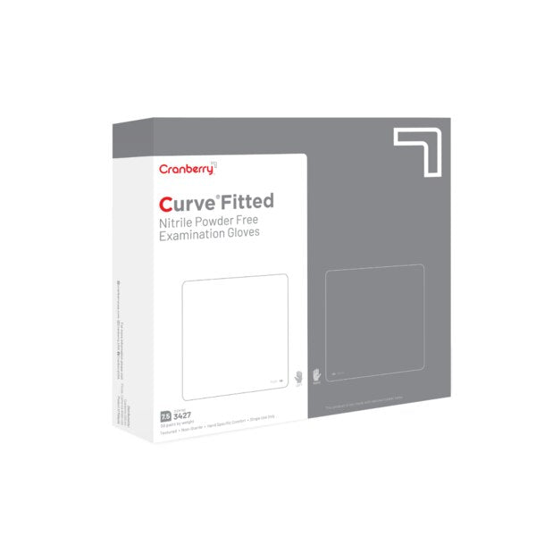 Curve Fitted Nitrile Glove 100/Bx Size 7.5