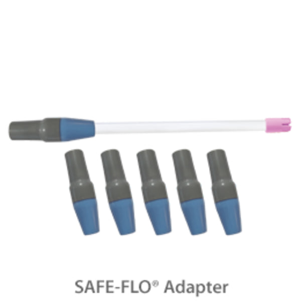 Safe-Flo Adapter 50/Bag Blue/Gray