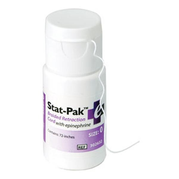 Stat-Pak Retraction Cord w/epi #0 1/Bt