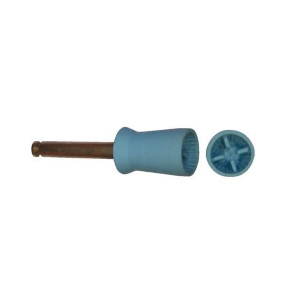 Prophy Cup Latch Mandrel Rib & Web Aqua Unscented 1000/Pk