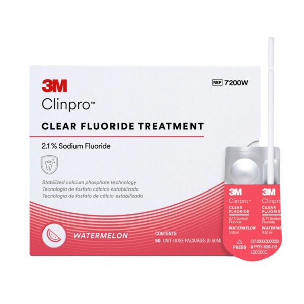 Clinpro Clear Fluoride Treatment 0.5mL 50/Pk Watermelon