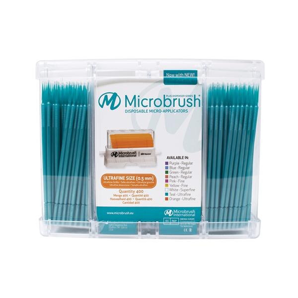 Microbrush Plus Dispenser Refill UltraFine Teal 400/Pk