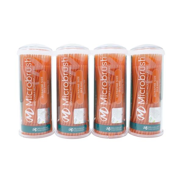 Microbrush Applicators UltraFine Orange 400/Pk