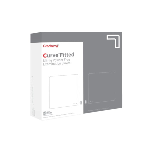 Curve Fitted Nitrile Glove 100/Bx Size 6.5