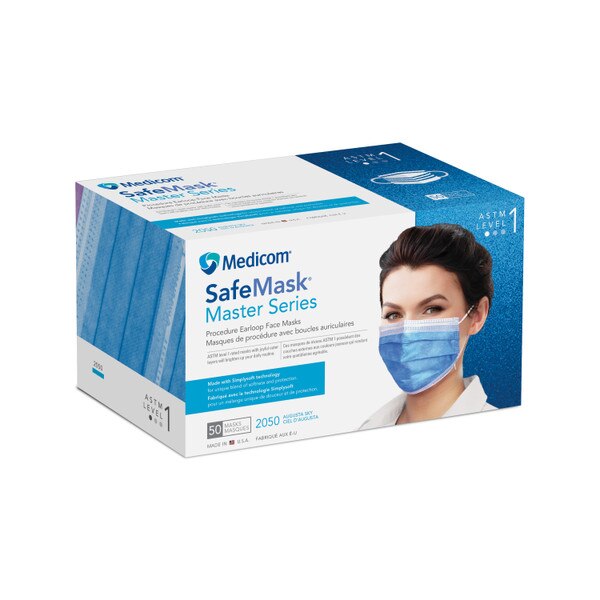 SafeMask Master Series Level-1 Augusta Sky 50/Bx