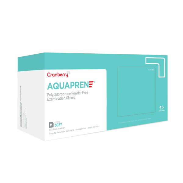 AquaPrene Chloroprene Gloves Medium 200/Box