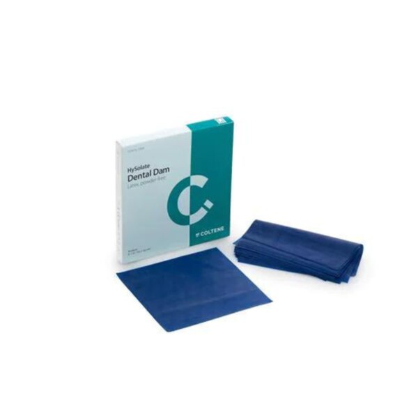 HySolate Latex Dental Dam 5x5 Blue Medium 52/Pk