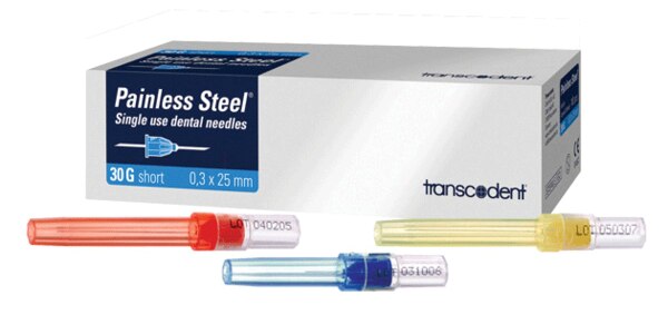 Painless Steel Plastic Hub Needles 27 Long Yelllow 100/bx