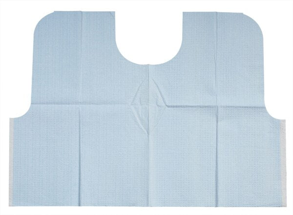 TIDI Oral Surgery Bibs X-Large 29"x42" Blue 50/Cs