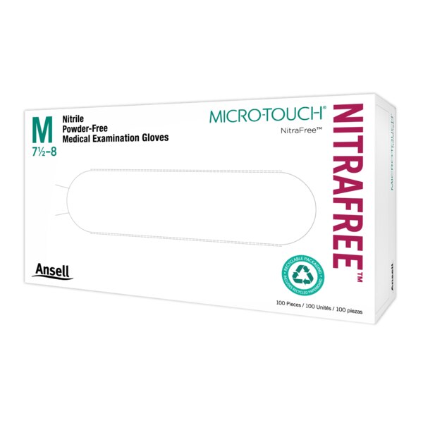 Micro-Touch NitraFree Nitrile Gloves X-Small 100/Box