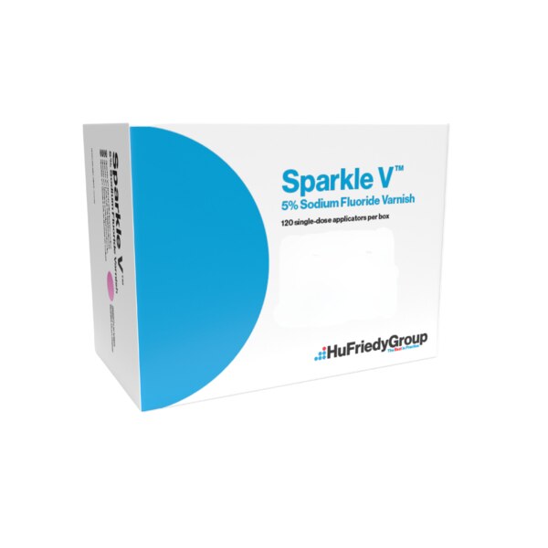 Sparkle V Fluoride Varnish 120/Pk Caramel