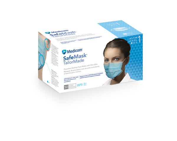 Safe-Mask TailorMade Masks Blue 50/Bx ASTM 1