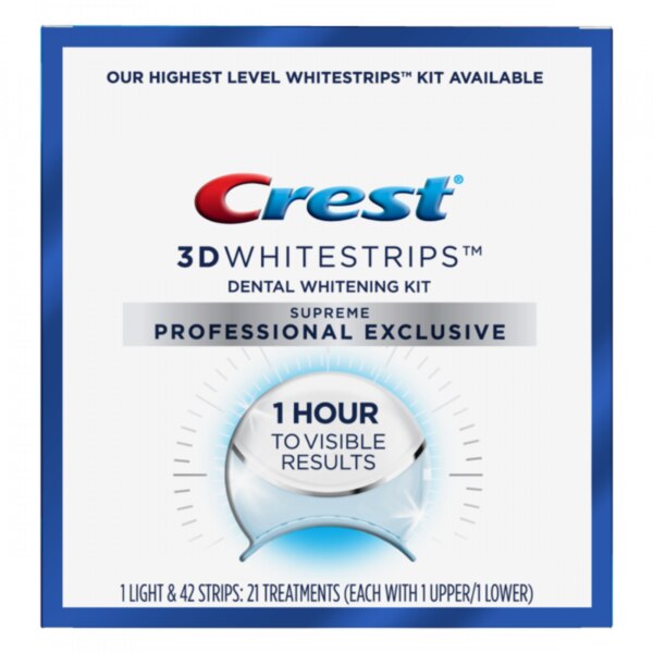 Crest 3D Whitestrips Supreme Kit 11% HP 21/Treatments x 4/Cs