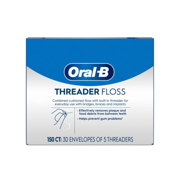 Oral-B Threader Floss 5/Threaders x 30/Pk