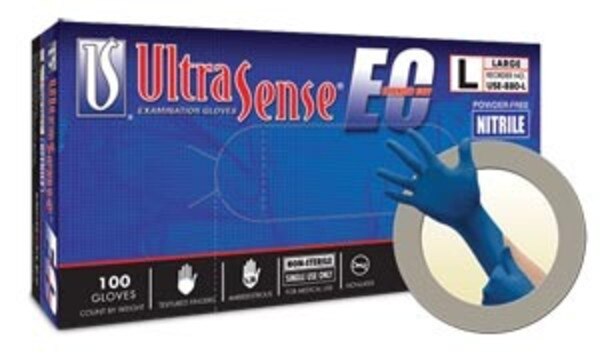 UltraSense EC Blue Nitrile Gloves X-Large 100/Box