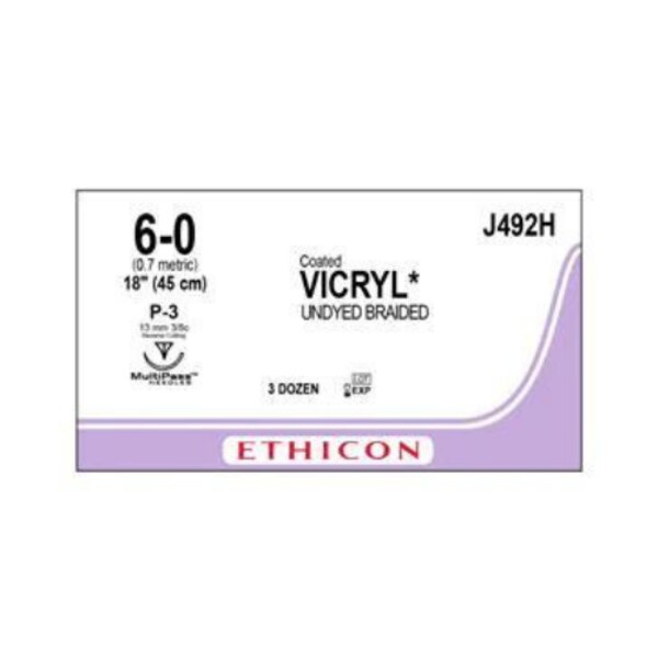 Suture Vicryl P3 6/0 18''12/Bx