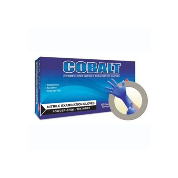 Cobalt Blue Nitrile Exam Gloves X-Large 100/Box