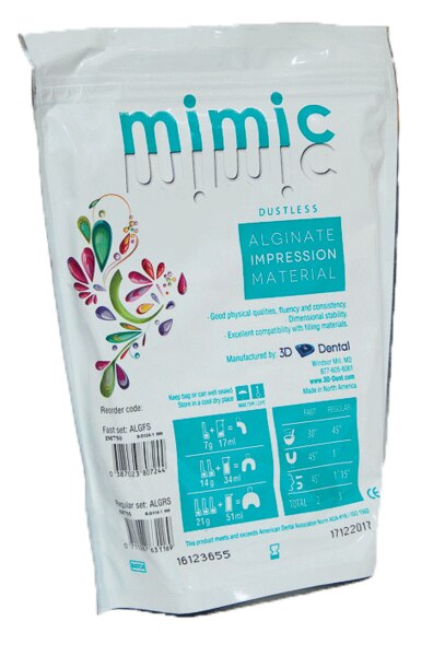 MIMIC Alginate Dustless 1lb Fast-Set