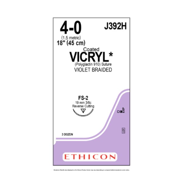 Suture Vicryl FS2 4/0 18'' 36/Bx