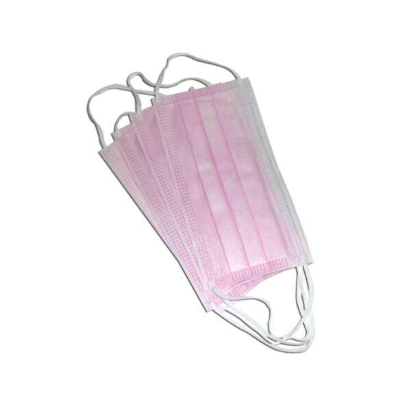 Earloop Masks 50/Bx Light-Pink