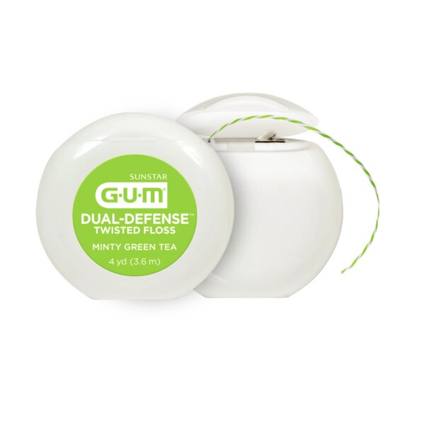 GUM Dual-Defense Twisted Floss 4yd x 144/Pk