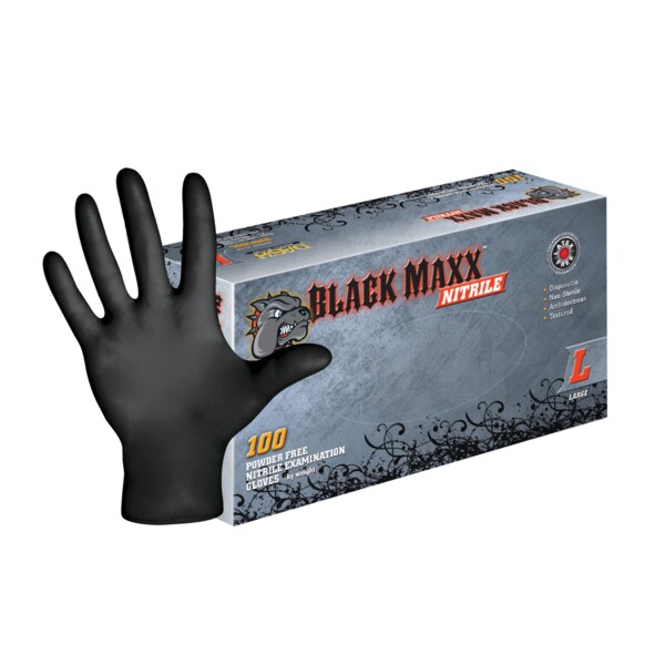 Black Maxx Nitrile Gloves X-Large 100/Bx