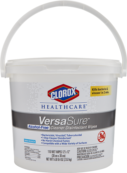 Clorox VersaSure AF Wipes 110/Bucket