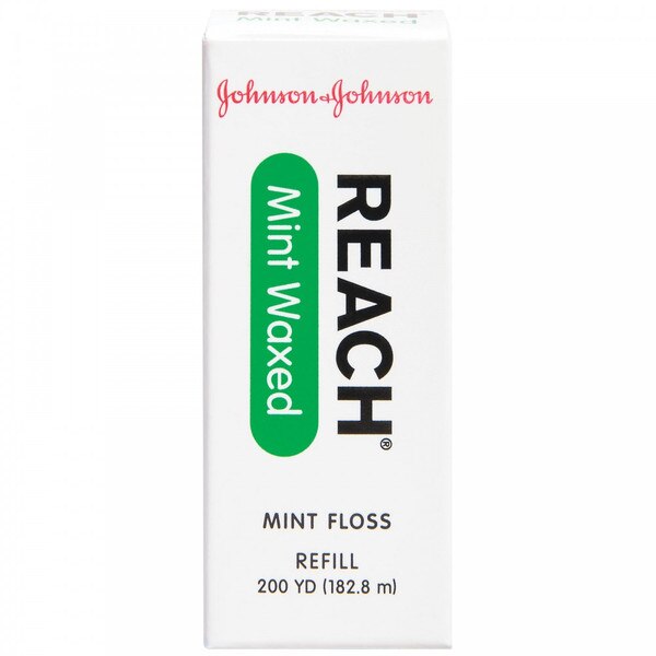 Reach Dental Floss Waxed Mint 200yd Refill (no dispenser)