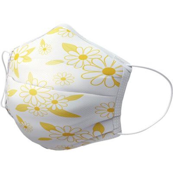 BeeSure Earloop Masks Daisy Floral Yellow 50/Bx ASTM 3