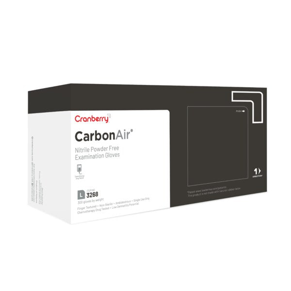 CARBON Air Nitrile Gloves Large 300/Box