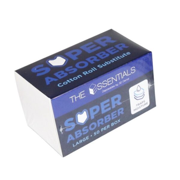 Essentials Cotton Roll Substitute Super Absorber 50/Pk Small