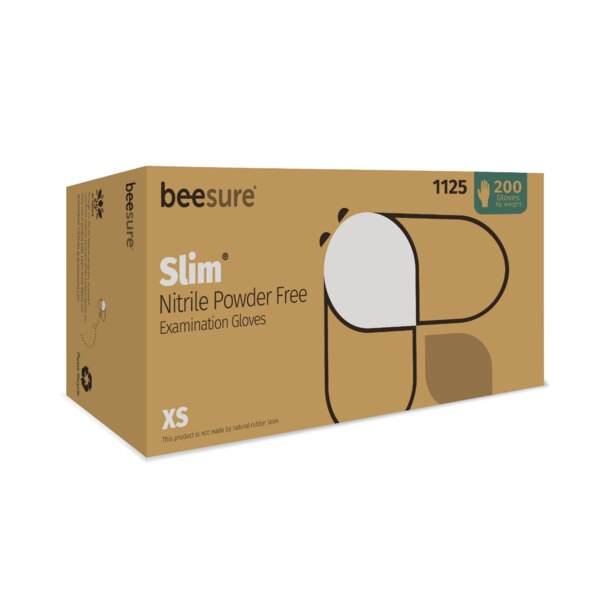 BeeSure SLIM Nitrile Glove X-Small 200/Bx