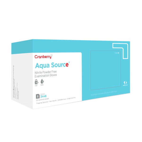 Aqua Source PF Nitrile Glove Small 200/Bx