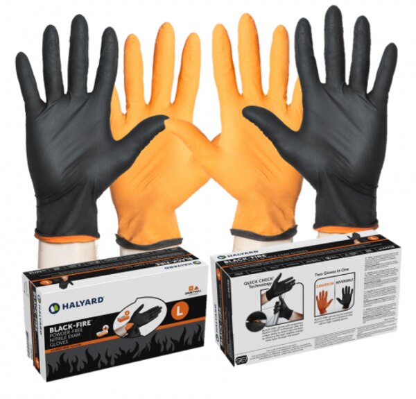 Black-Fire Nitrile Gloves Small 150/Bx