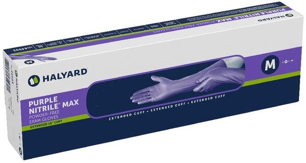 Purple Nitrile Max Gloves Medium 50/Bx