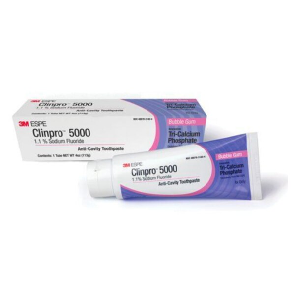 Clinpro 5000 Toothpaste Bubblegum 4oz.