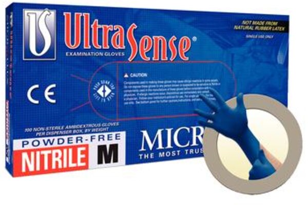 UltraSense PF Nitrile Glove Large 100/Bx