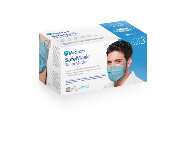 Safe-Mask TailorMade Masks Blue 50/Bx ASTM 3