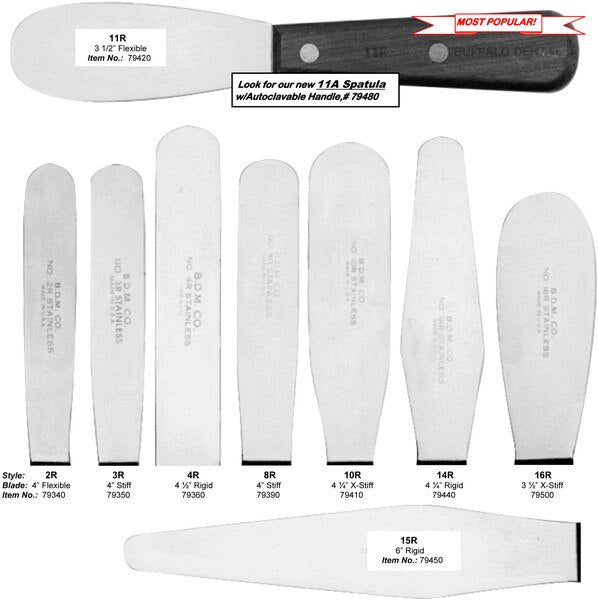 Plaster Spatula 16R 3.5" Extra-Stiff Blade