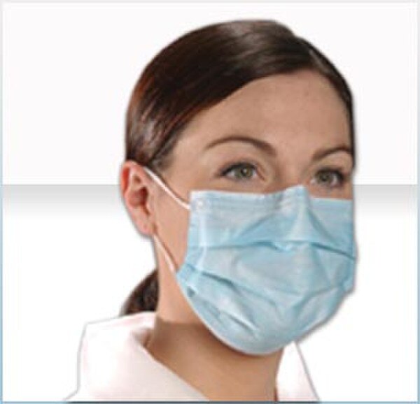 Critical Cover AlphaAir Earloop Masks Blue 50/Box